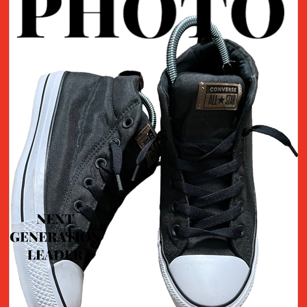 Rare*Converse all star gym shoes mens Size 7 high top - Picture 2 of 13